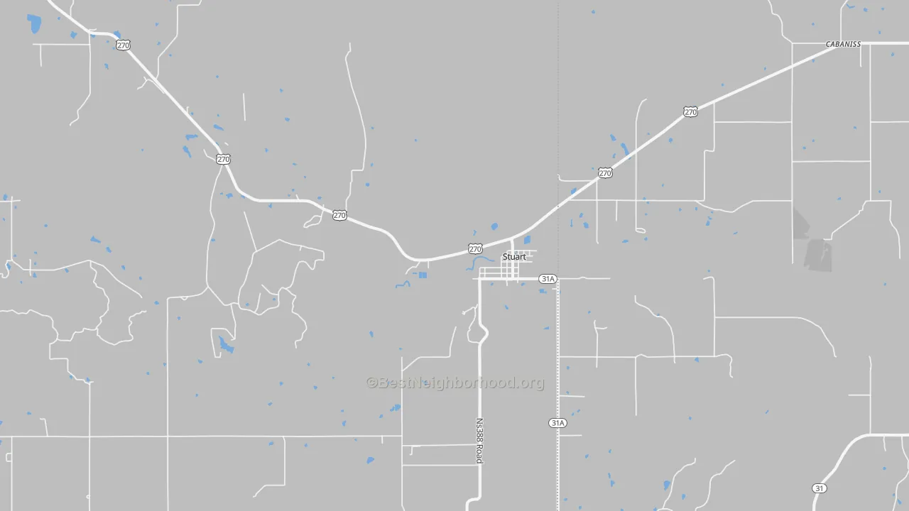 Transit Grade map of Stuart, OK