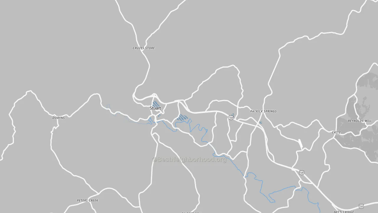 Transit Grade map of Stuart, VA