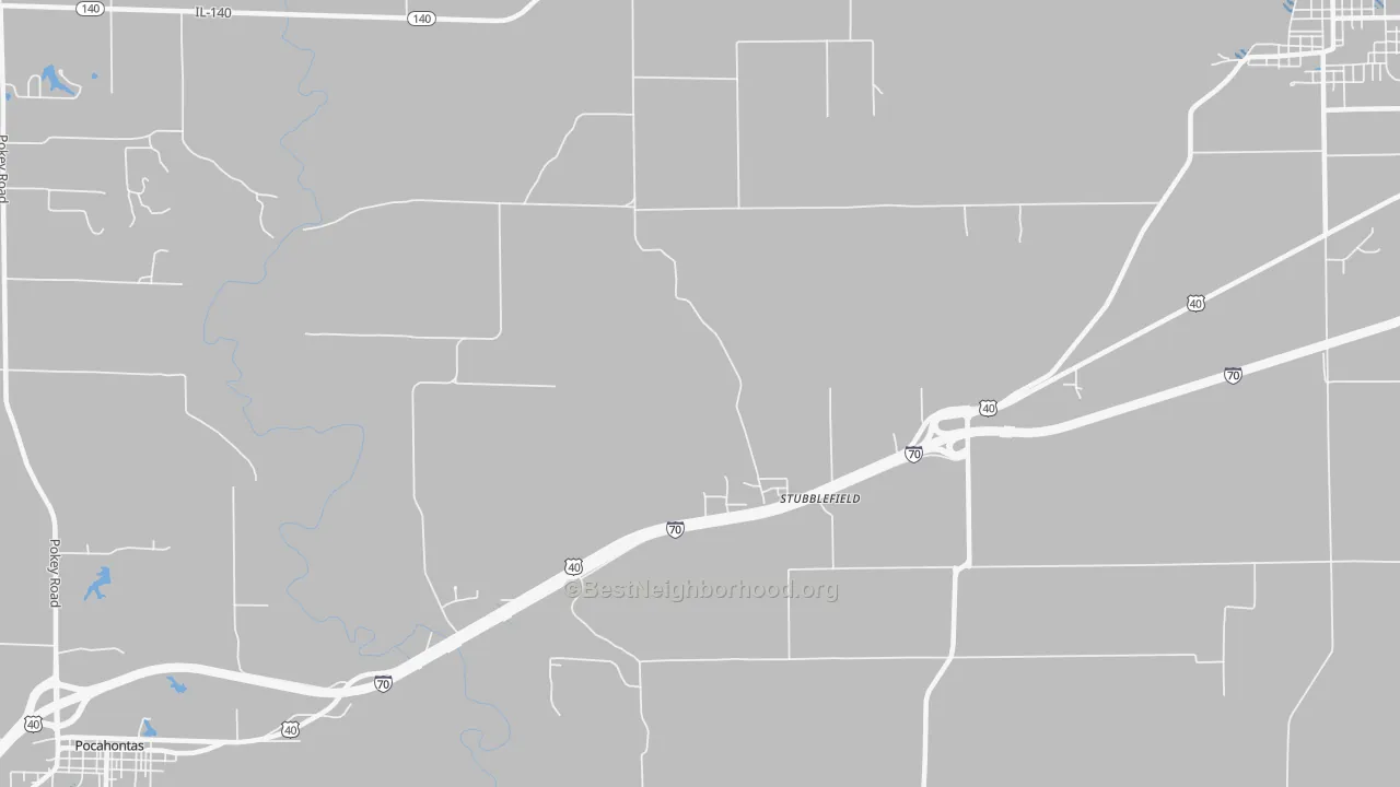 Transit Grade map of Stubblefield, IL