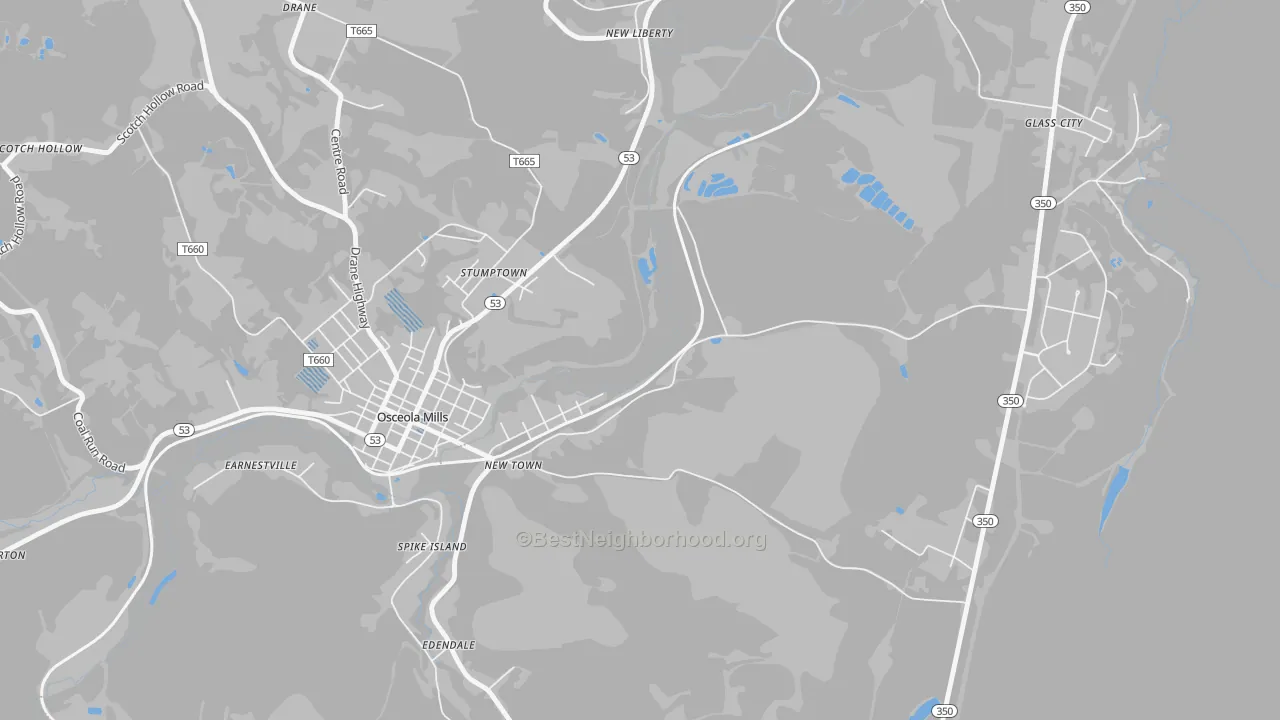 Transit Grade map of Stumptown, PA