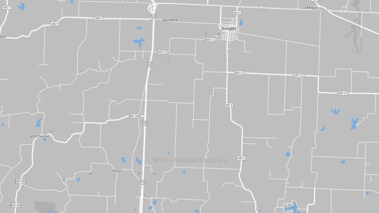 Transit Grade map of Sturgeon, MO