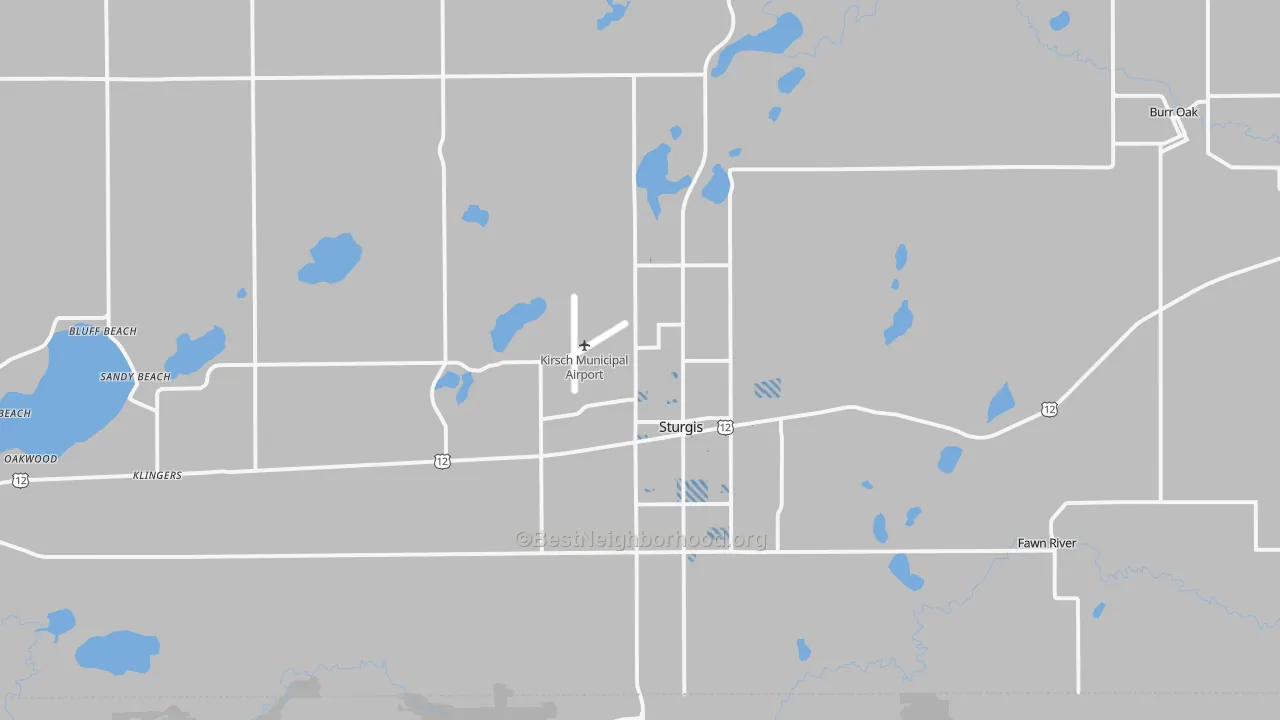 Transit Grade map of Sturgis, MI