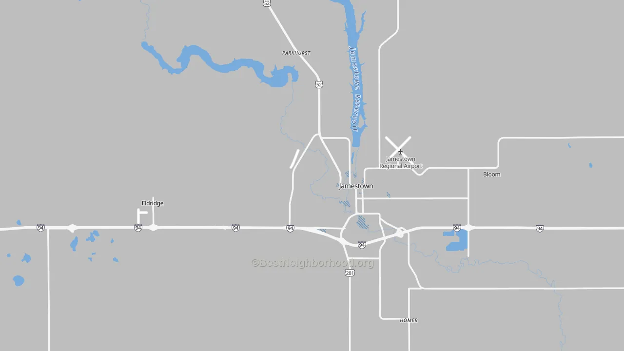 Transit Grade map of Stutsman County, ND