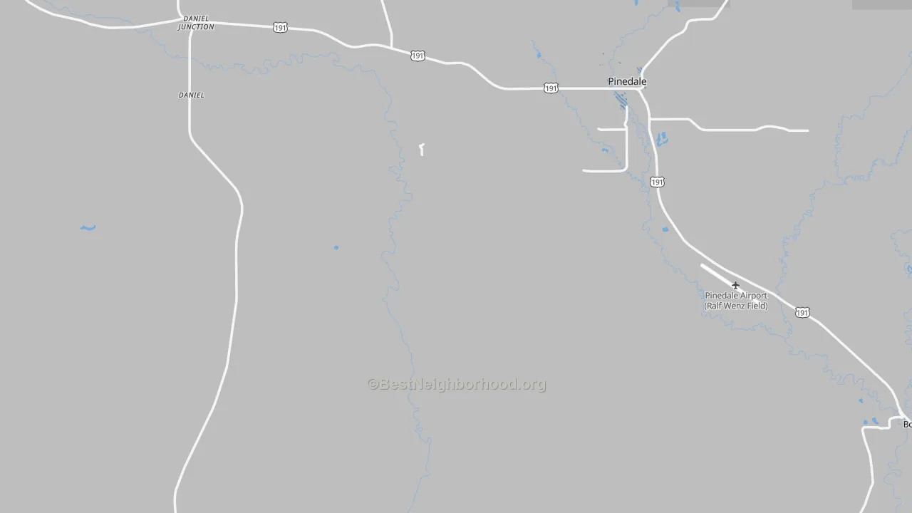 Transit Grade map of Sublette County, WY