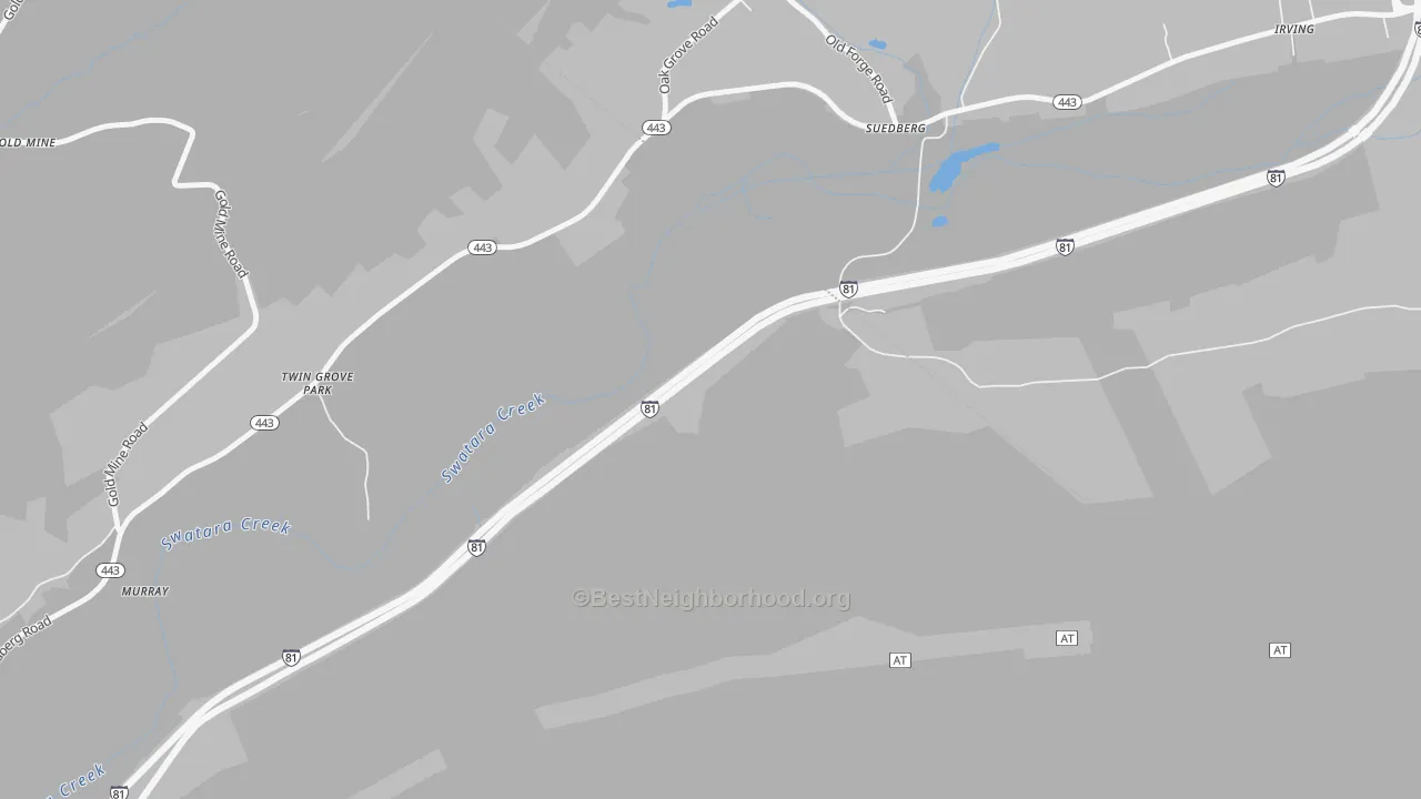 Transit Grade map of Suedburg, PA