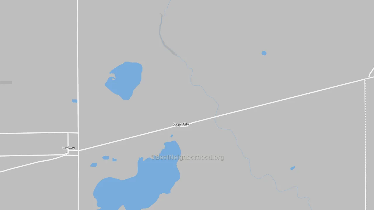 Transit Grade map of Sugar City, CO