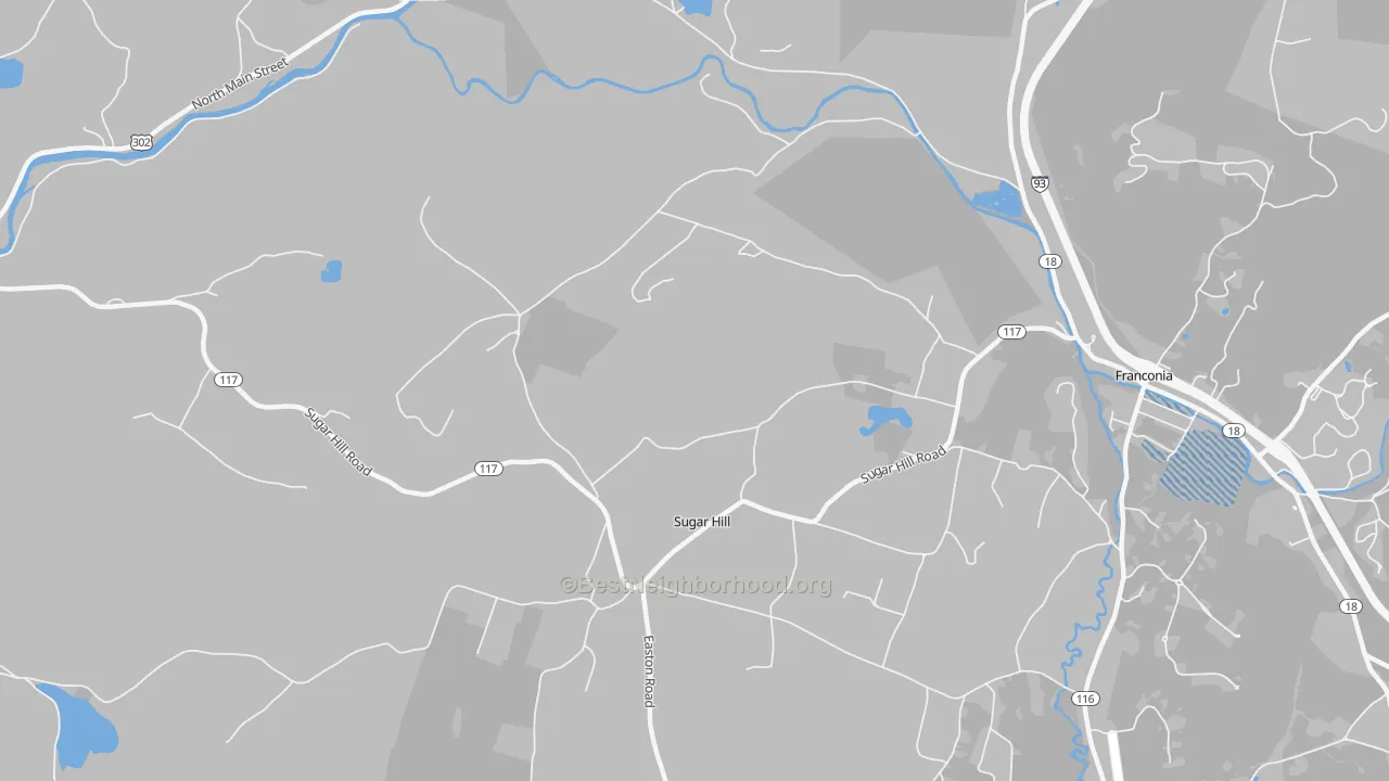 Transit Grade map of Sugar Hill, NH