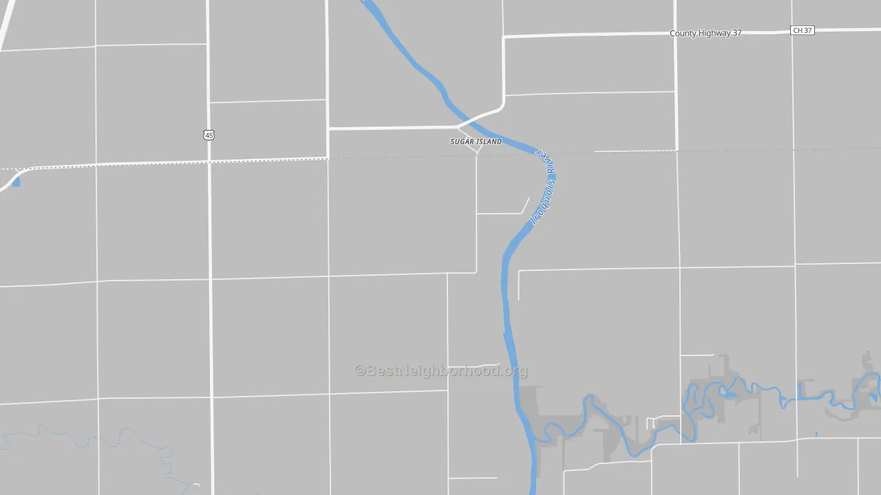Transit Grade map of Sugar Island, IL