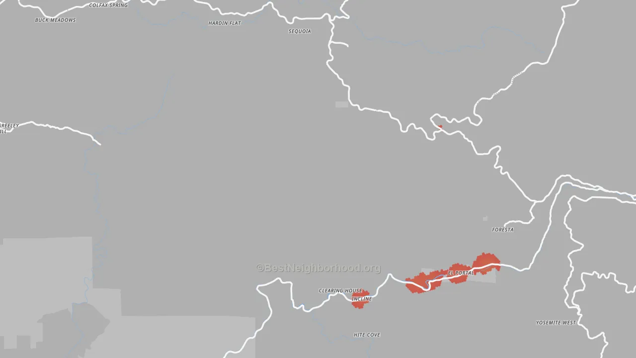 Transit Grade map of Sugar Pine, CA