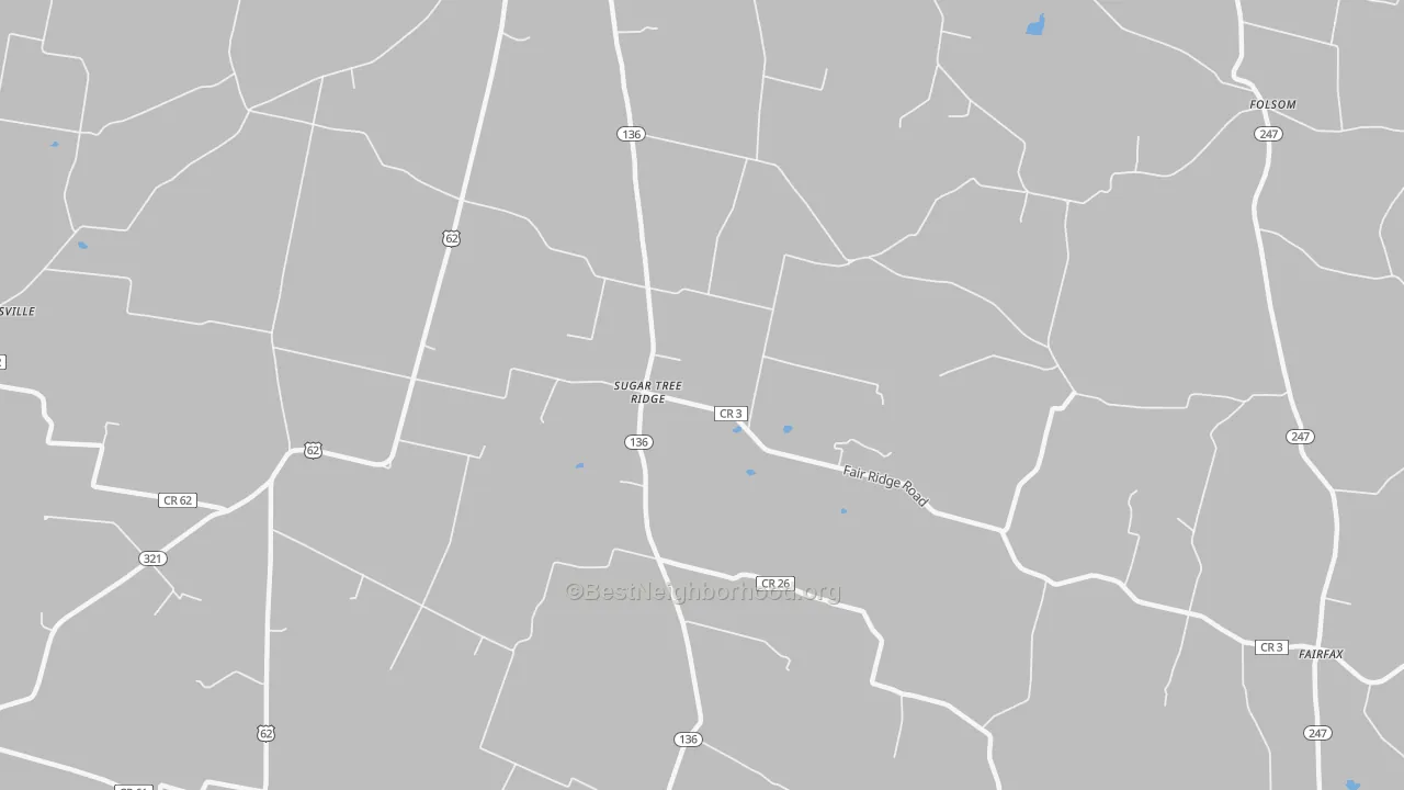 Transit Grade map of Sugar Tree Ridge, OH
