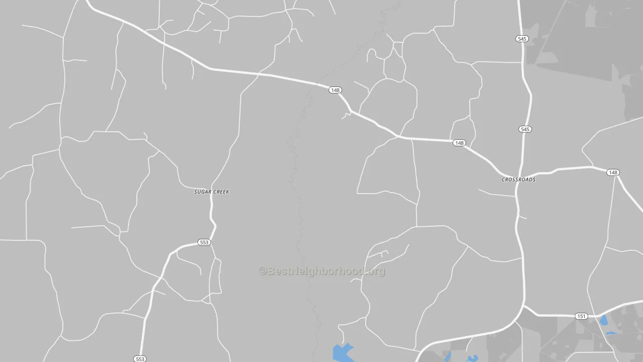 Transit Grade map of Sugarcreek, LA