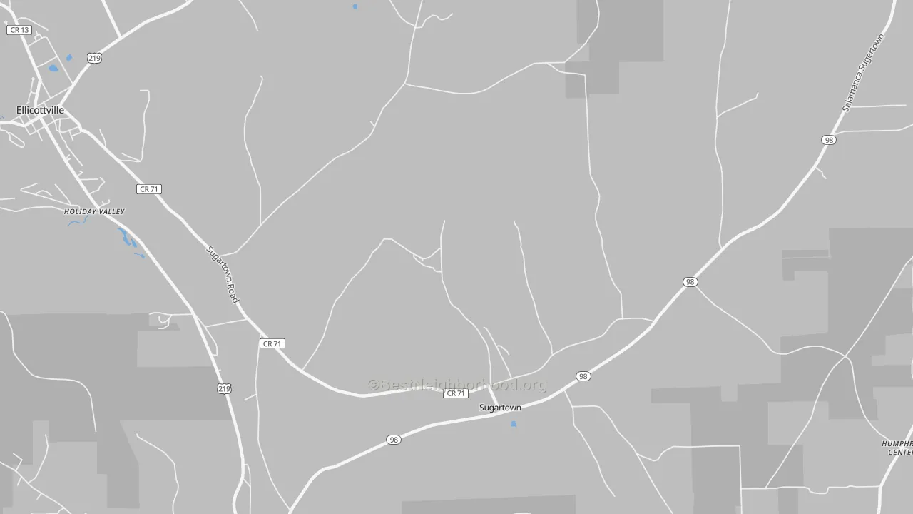 Transit Grade map of Sugartown, NY