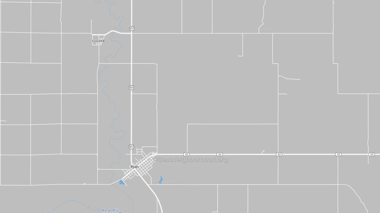 Transit Grade map of Sugden, OK