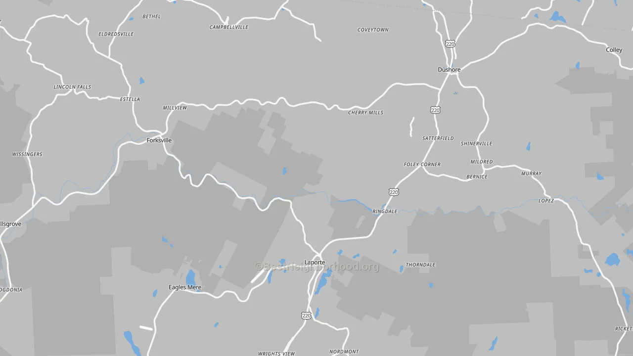 Transit Grade map of Sullivan County, PA
