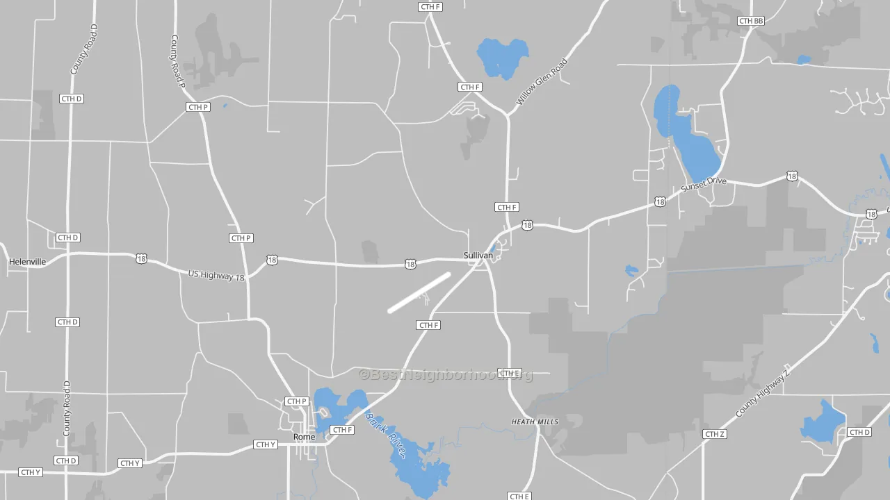 Transit Grade map of Sullivan, WI