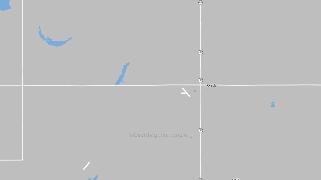 Transit Grade map of Sully County, SD