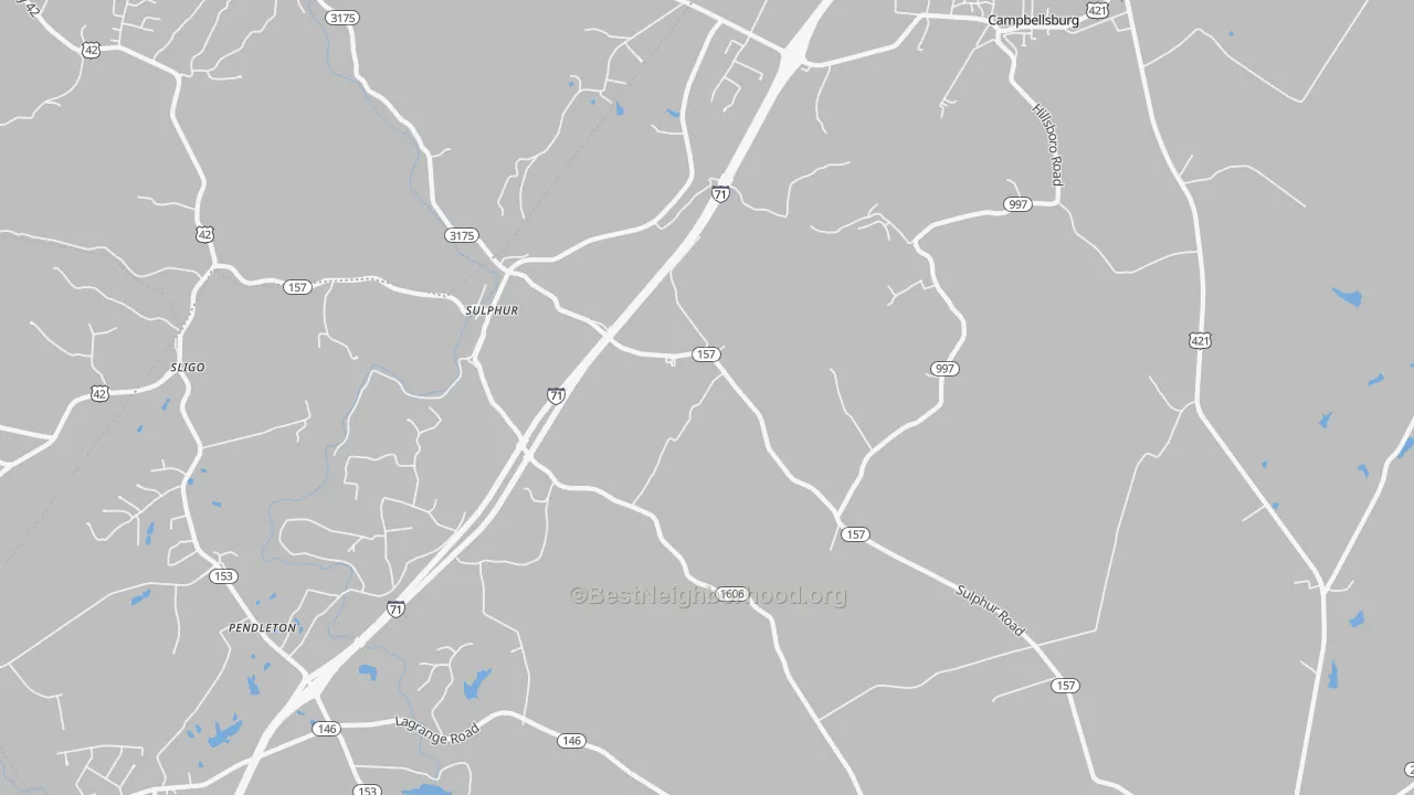 Transit Grade map of Sulphur, KY