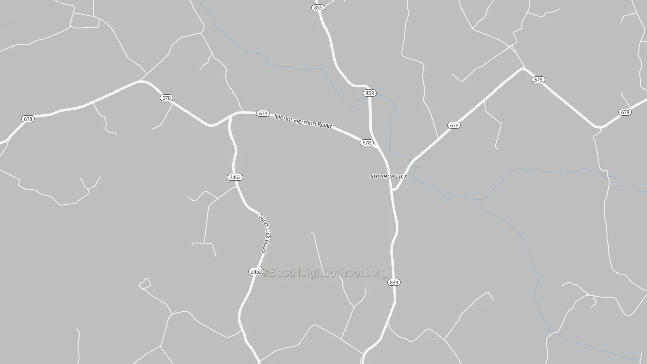 Transit Grade map of Sulphur Lick, KY