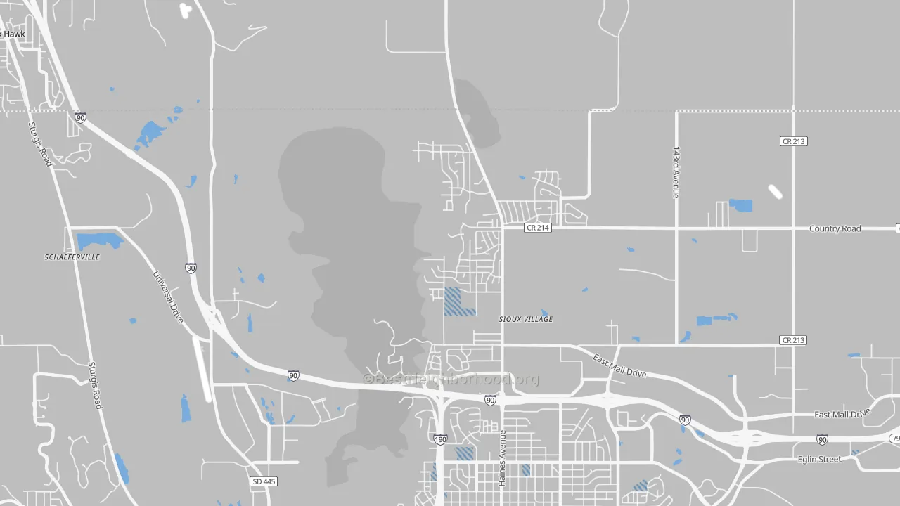 Transit Grade map of Sulphur, SD