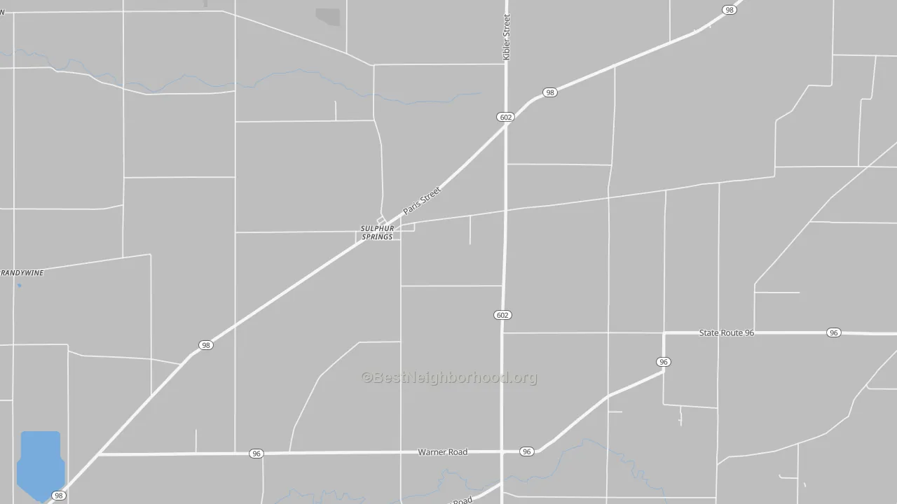 Transit Grade map of Sulphur Springs, OH