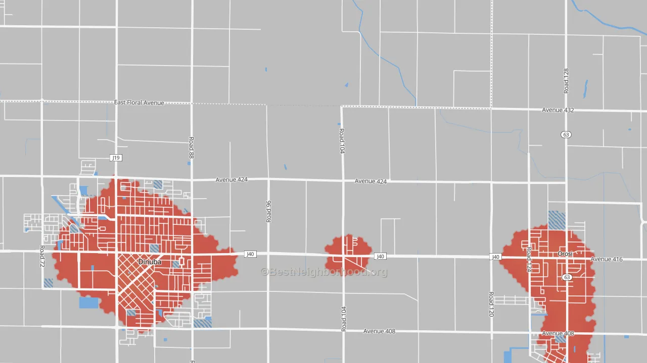 Transit Grade map of Sultana, CA