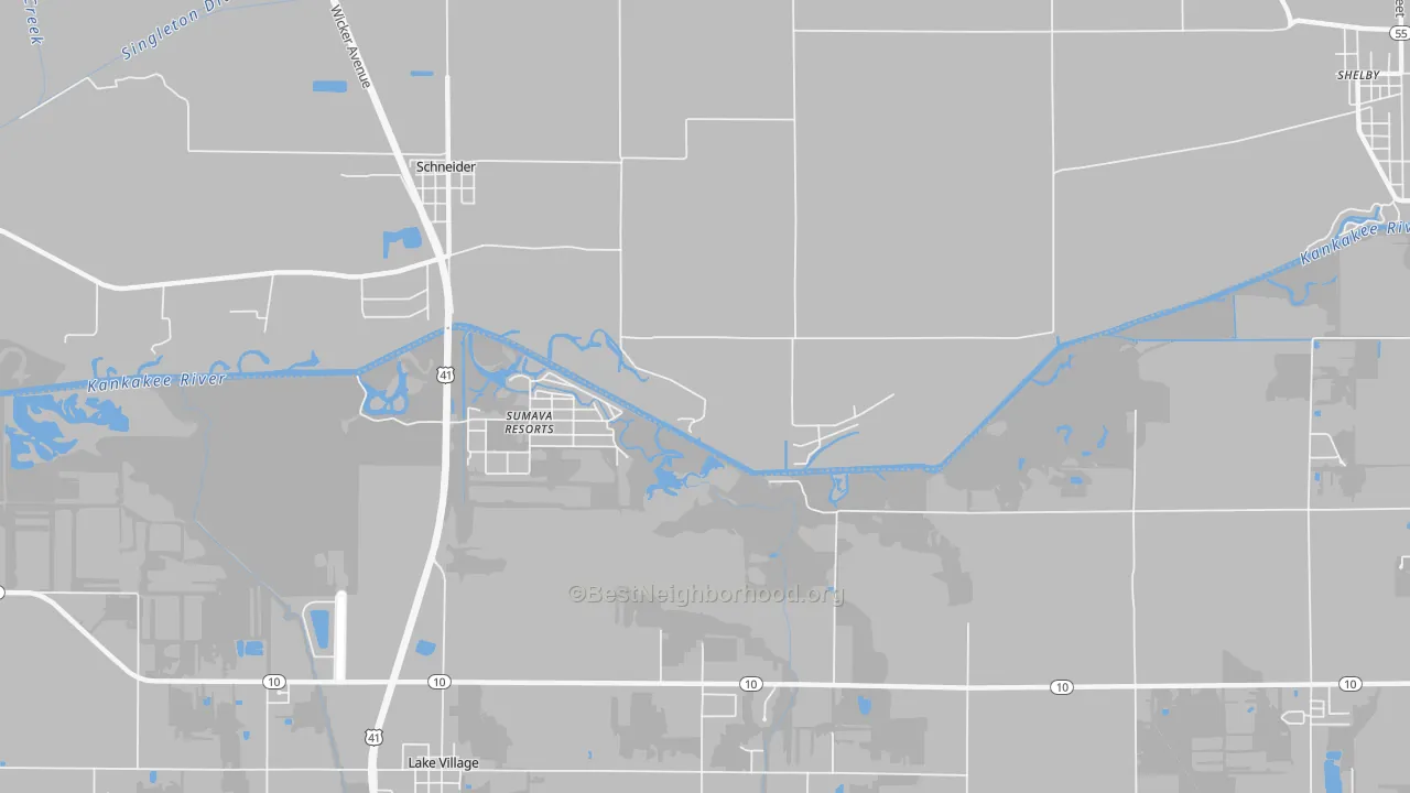 Transit Grade map of Sumava Resorts, IN