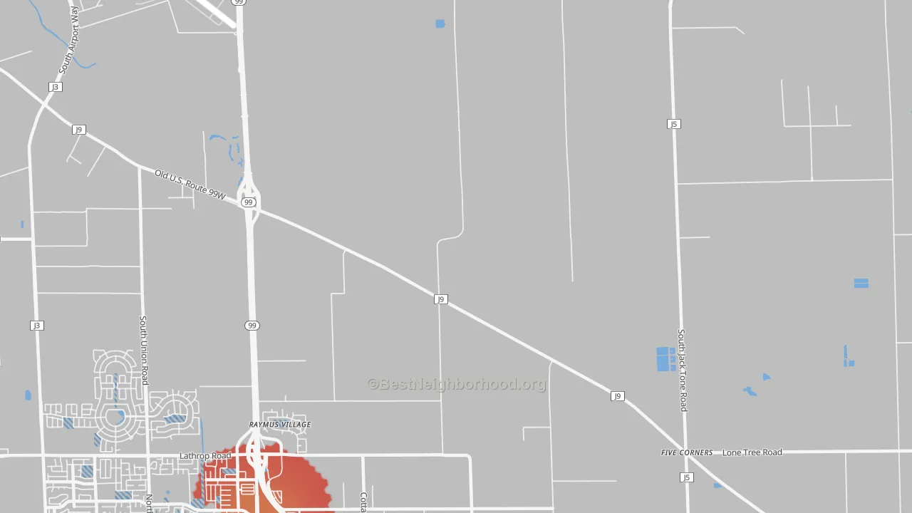 Transit Grade map of Summer Home, CA