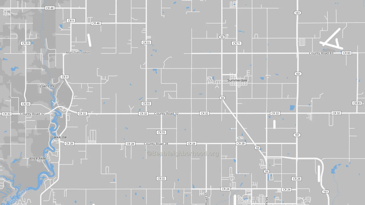 Transit Grade map of Summerdale, AL