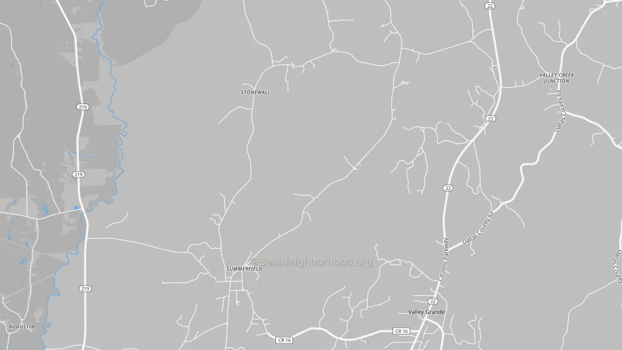 Transit Grade map of Summerfield, AL
