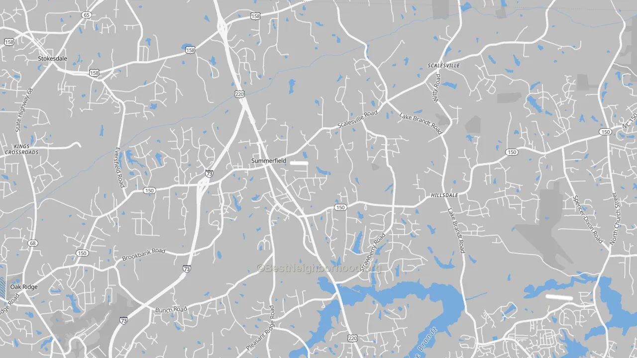 Transit Grade map of Summerfield, NC