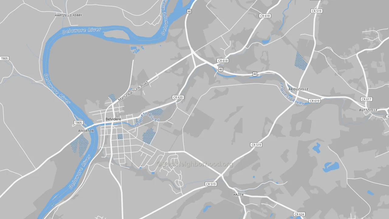 Transit Grade map of Summerfield, NJ