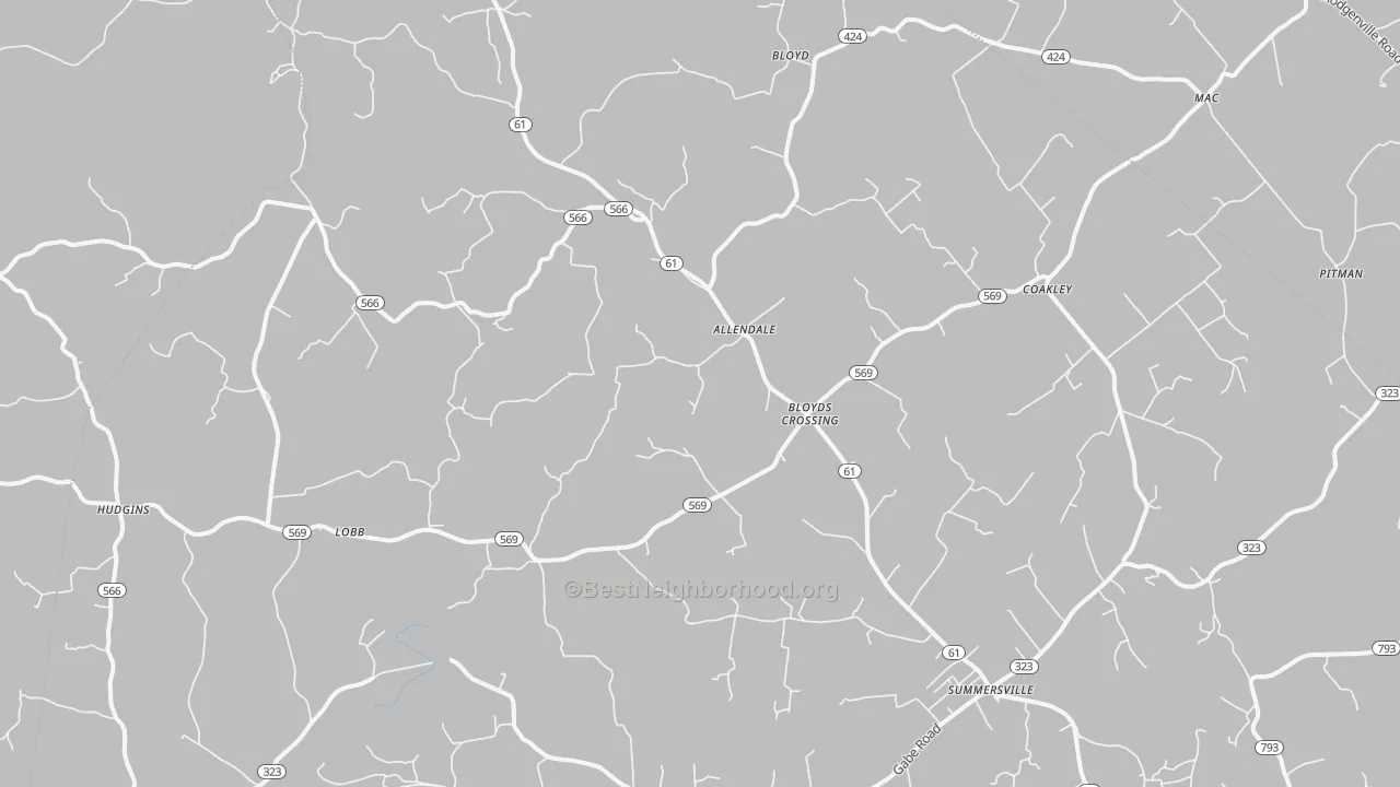 Transit Grade map of Summersville, KY