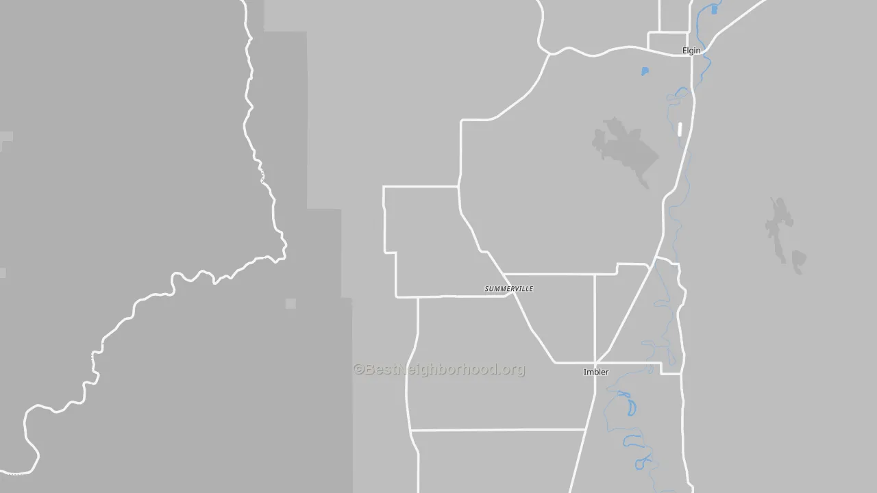 Transit Grade map of Summerville, OR