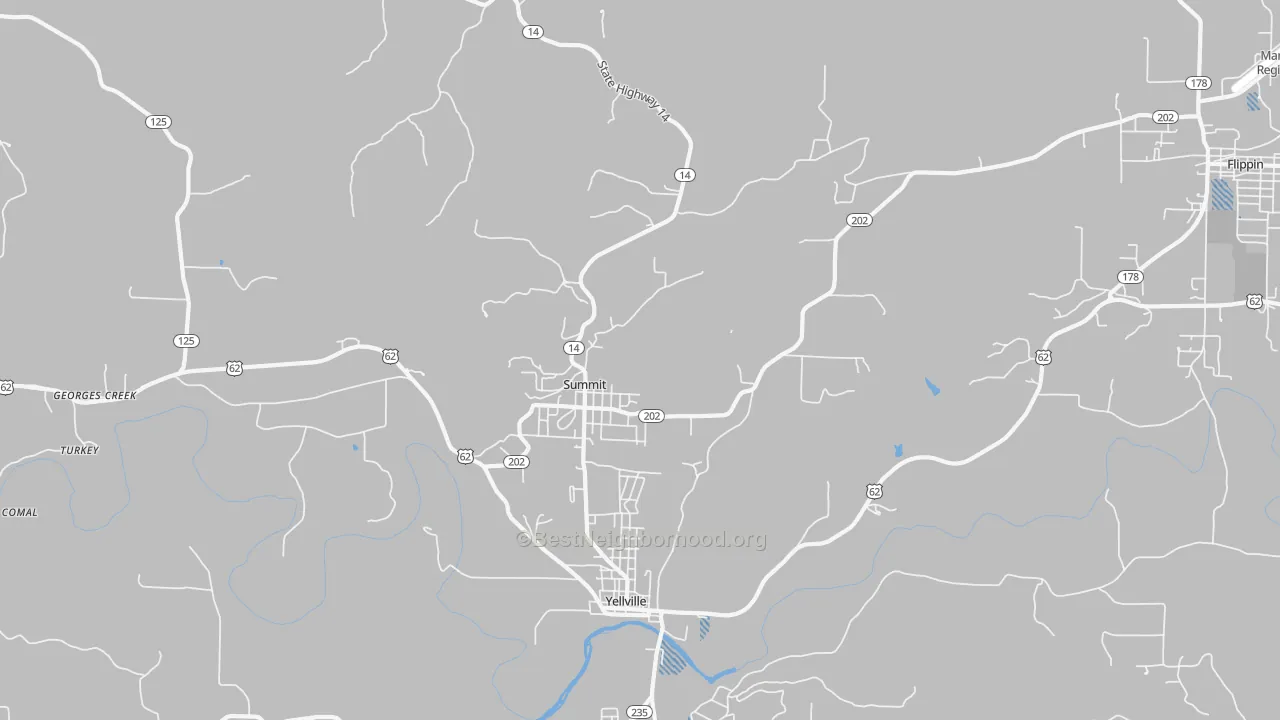 Transit Grade map of Summit, AR