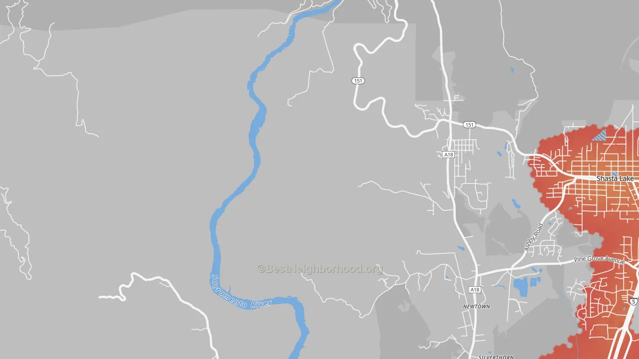Transit Grade map of Summit City, CA