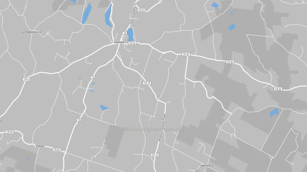 Transit Grade map of Summit, NY