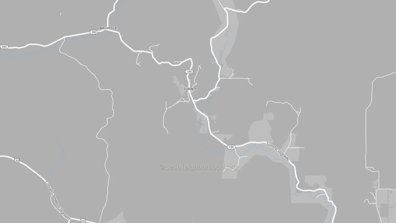 Transit Grade map of Summit, OR