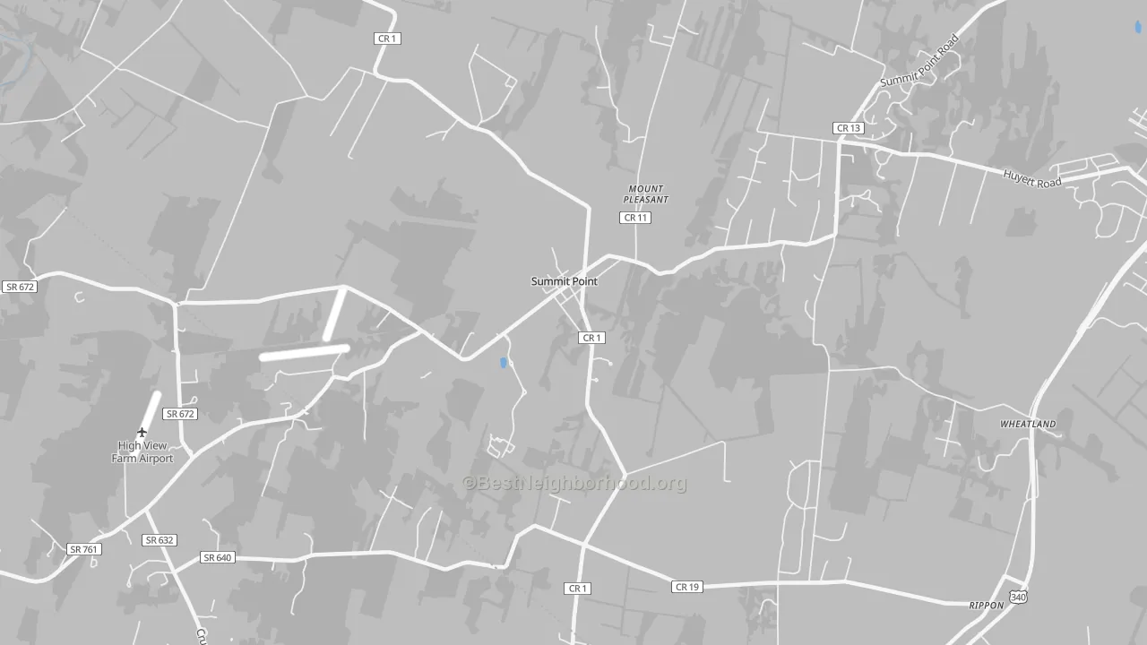 Transit Grade map of Summit Point, WV