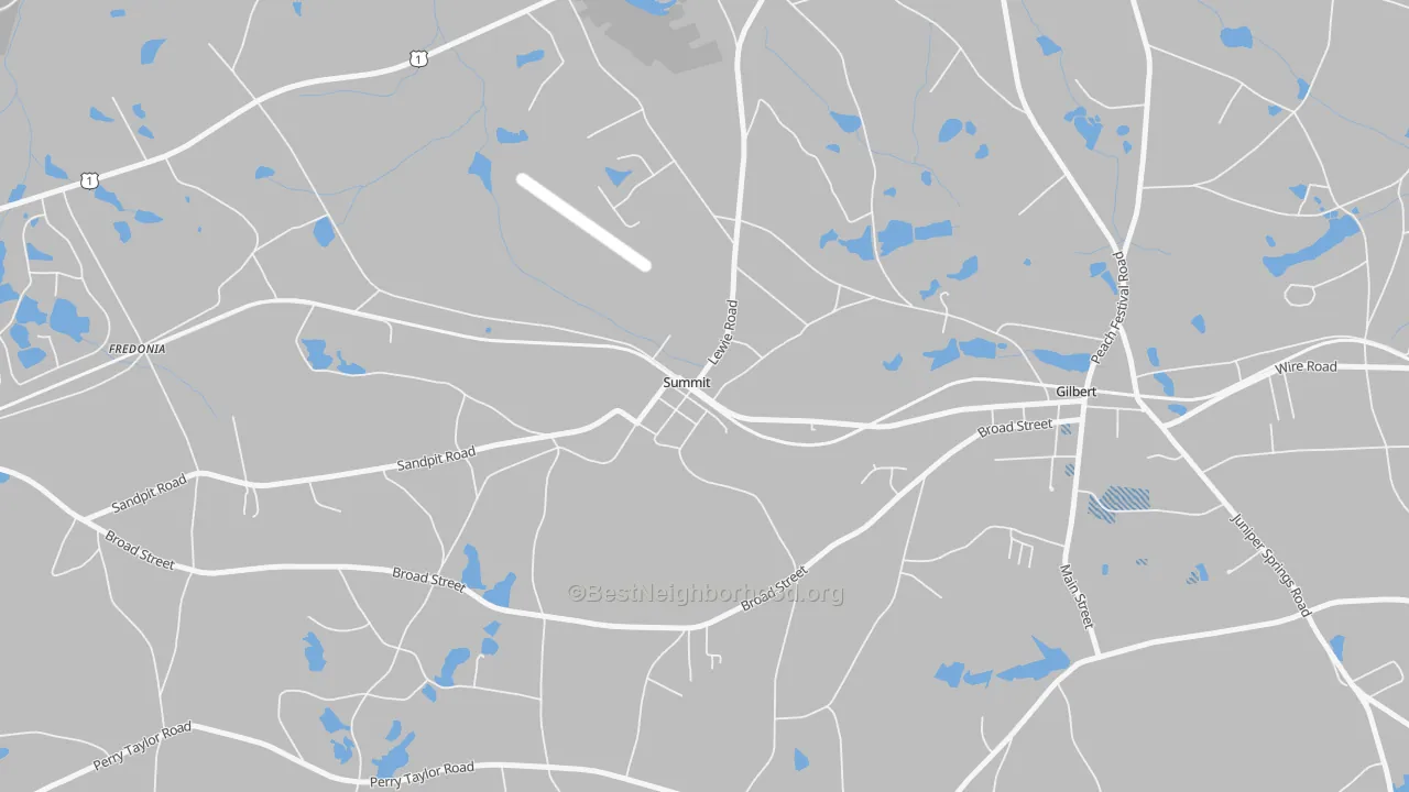 Transit Grade map of Summit, SC