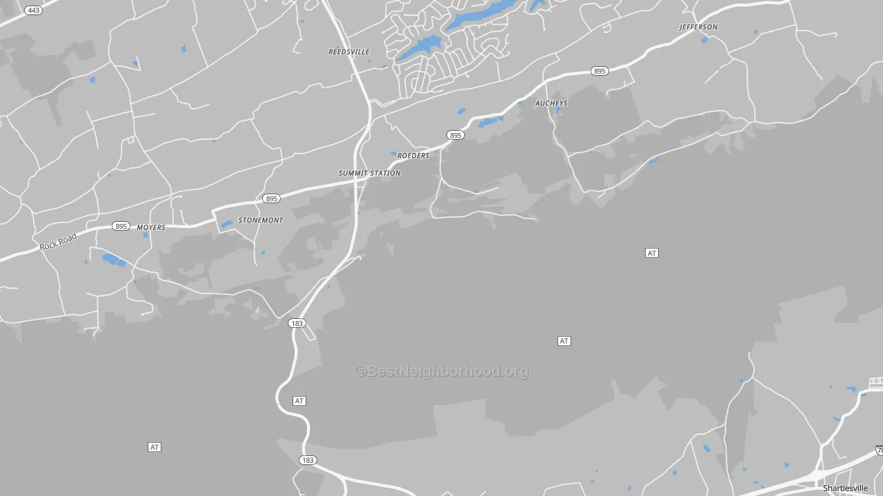 Transit Grade map of Summit Station, PA