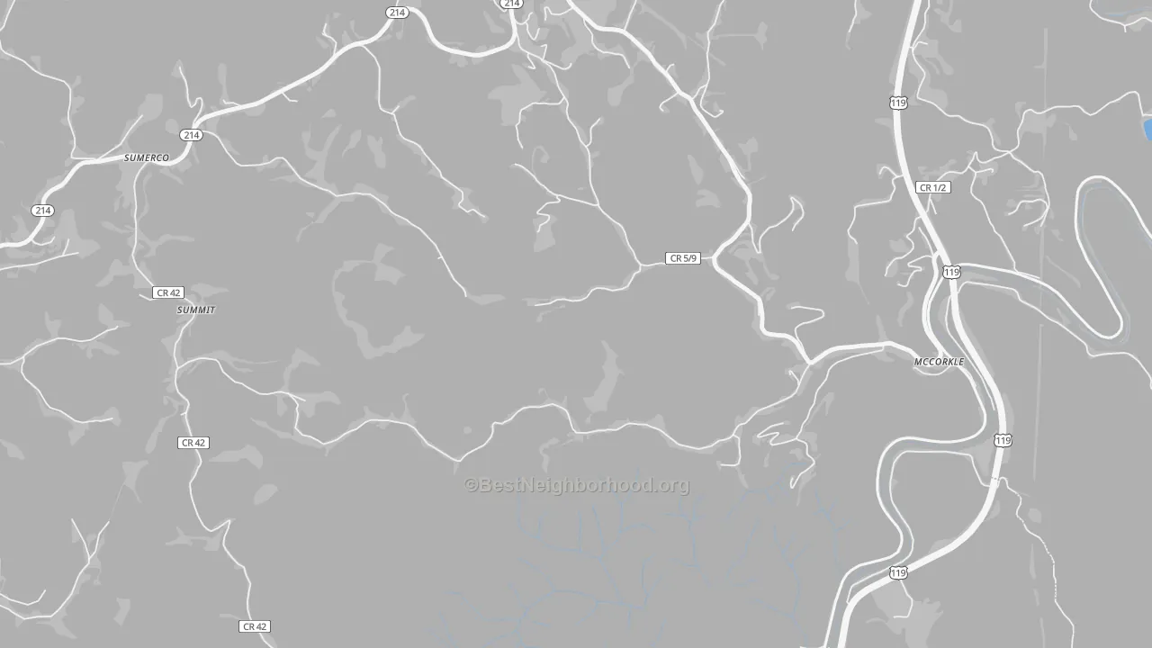 Transit Grade map of Summit, WV