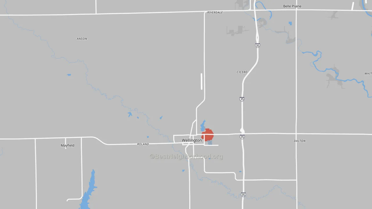 Transit Grade map of Sumner County, KS
