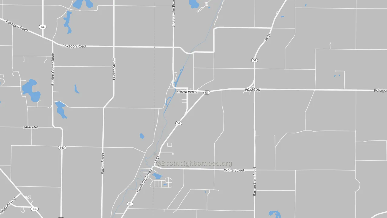 Transit Grade map of Sumnerville, MI