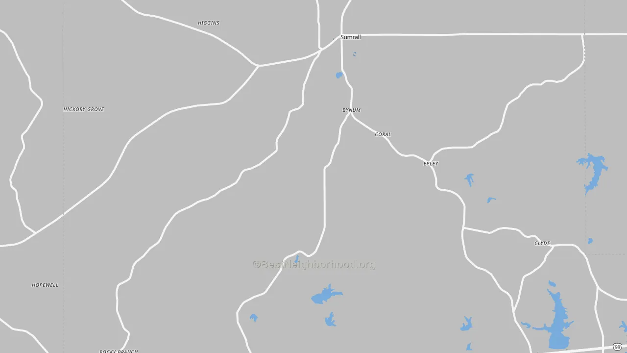 Transit Grade map of Sumrall, MS