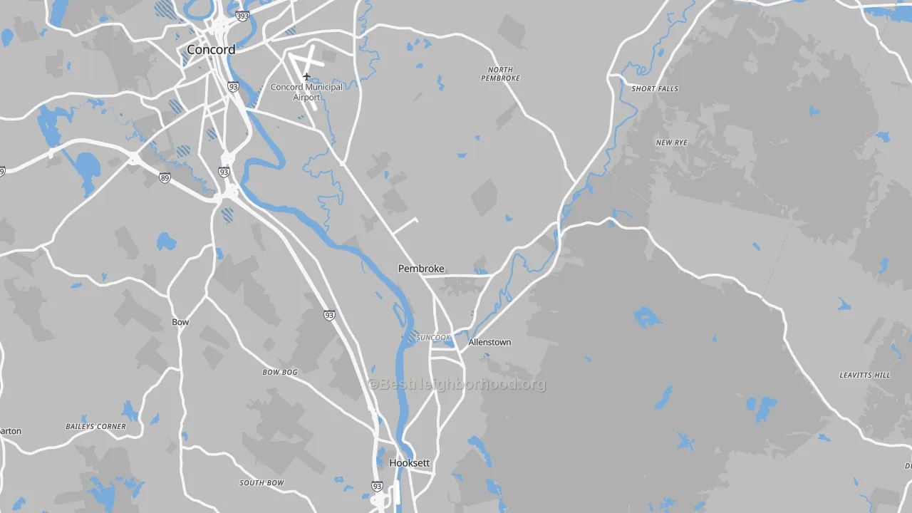 Transit Grade map of Suncook, NH