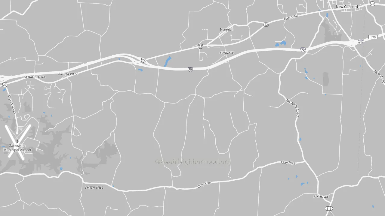 Transit Grade map of Sundale, OH