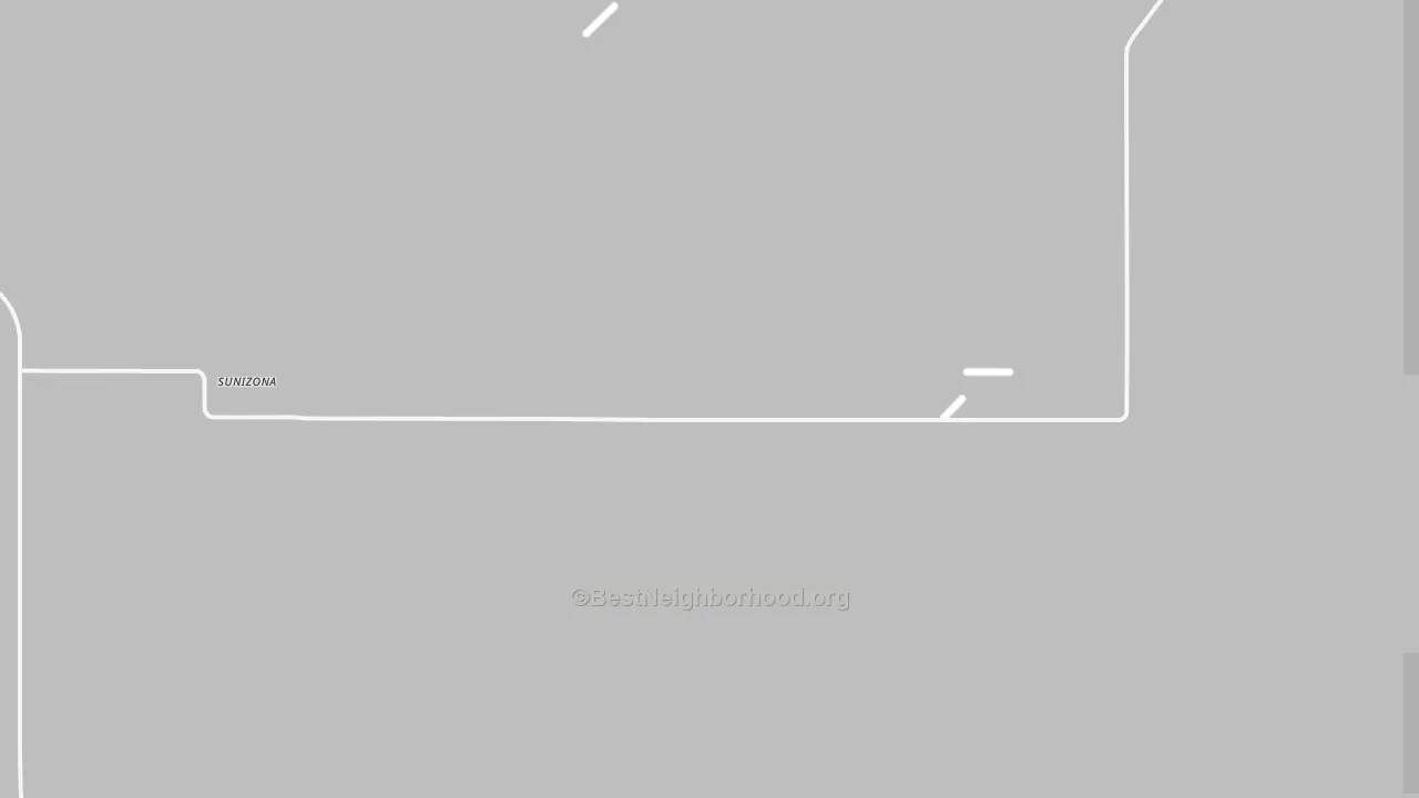 Transit Grade map of Sunizona, AZ