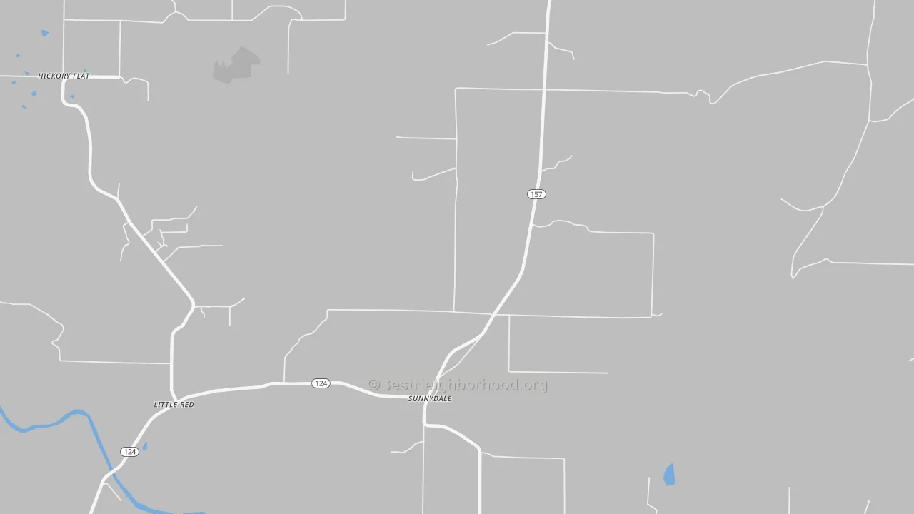 Transit Grade map of Sunnydale, AR