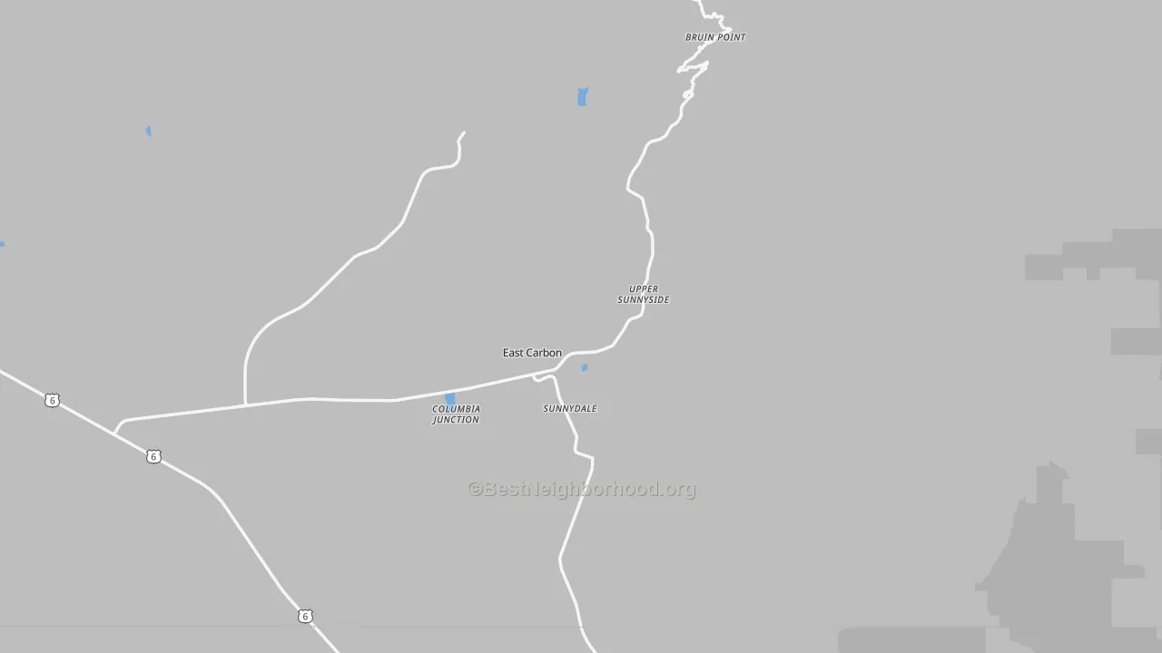 Transit Grade map of Sunnyside, UT