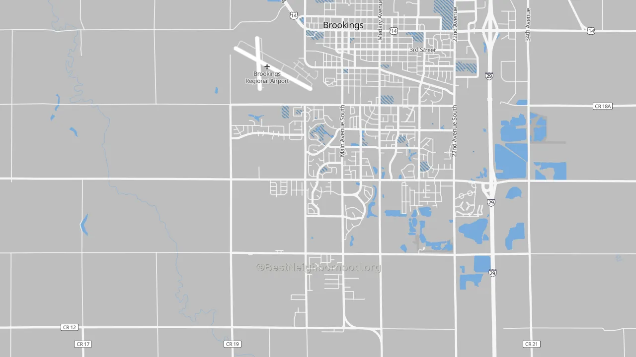 Transit Grade map of Sunnyview, SD